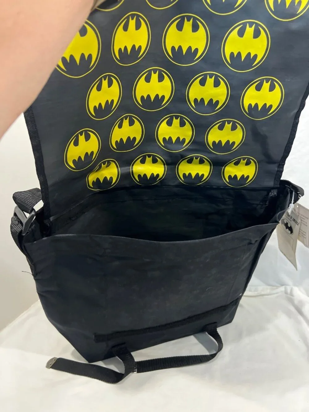 Batman canvas satchel messenger bag  JG Hook NWT Vintage